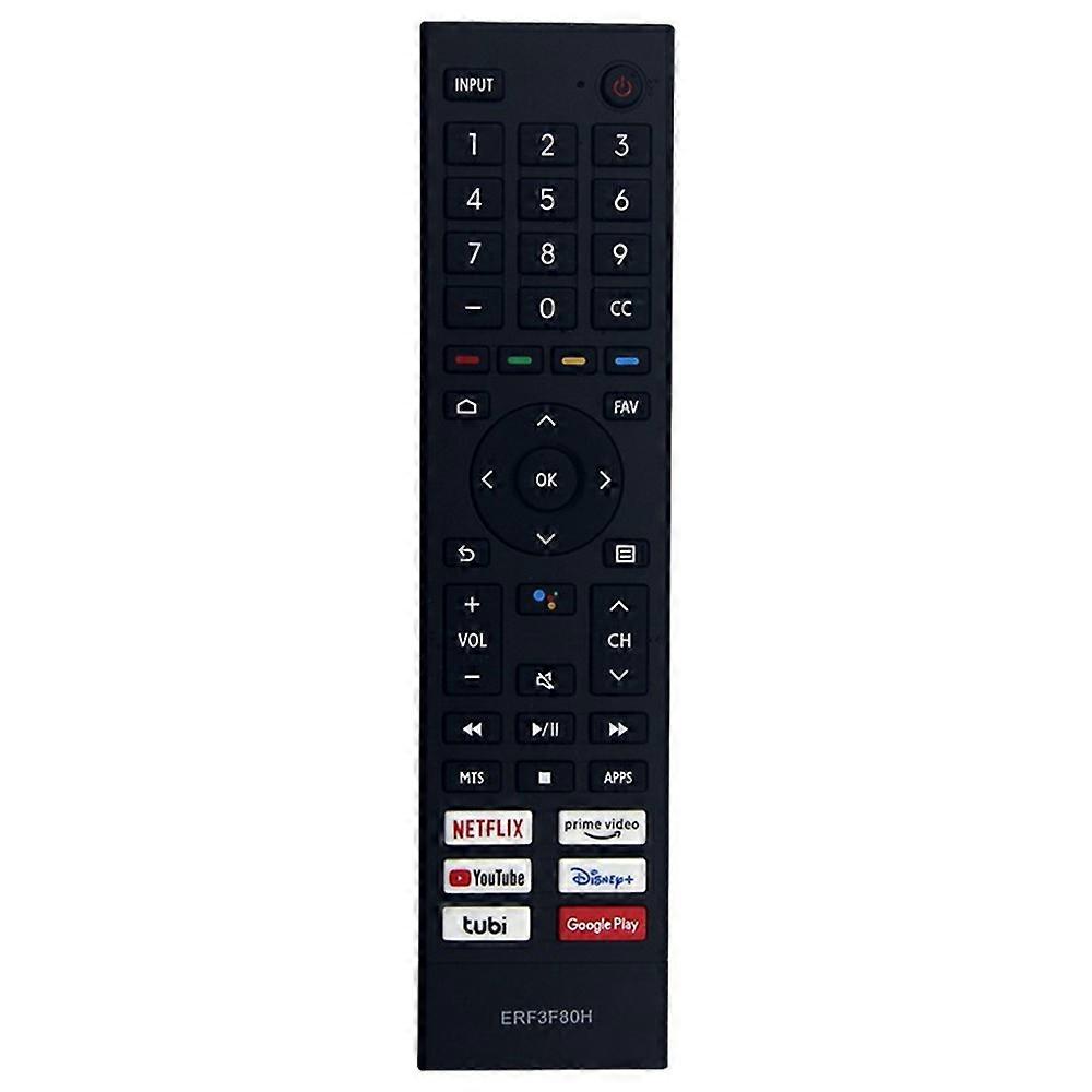 ERF3F80H Compatible For Hisense TV Remote Control 1-10m Range Infrared Replacement Controller (Not Support Voice Function)