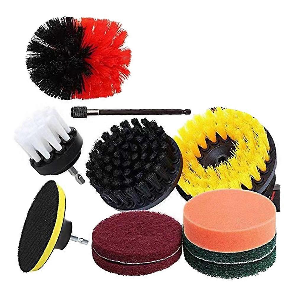 Scrubber Brush Kit Power Cleaning Drill Brushes for Car Kitchen