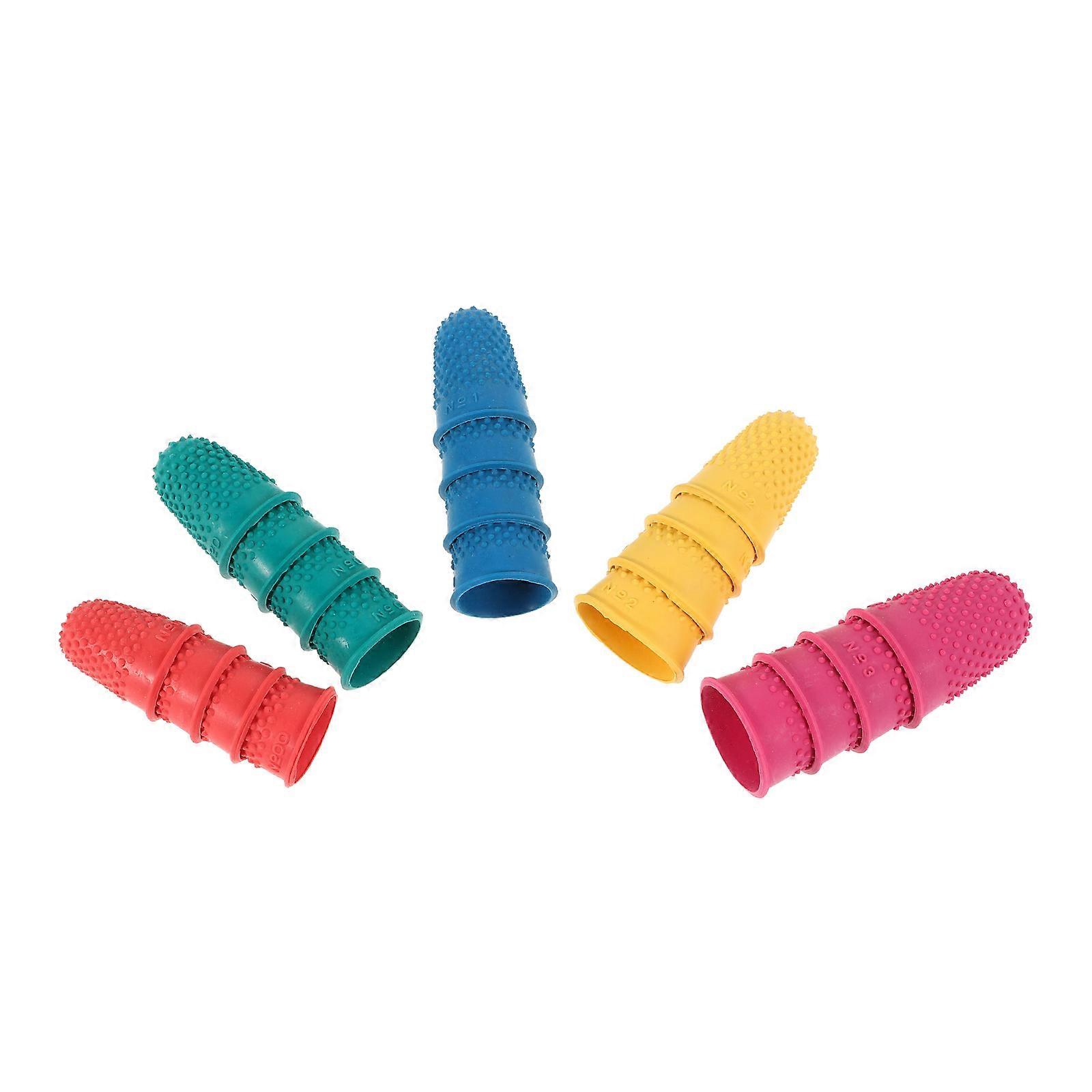 Rubber Finger Protectors for Fingertip Protecting 20Pcs Reusable Finger Sleeves
