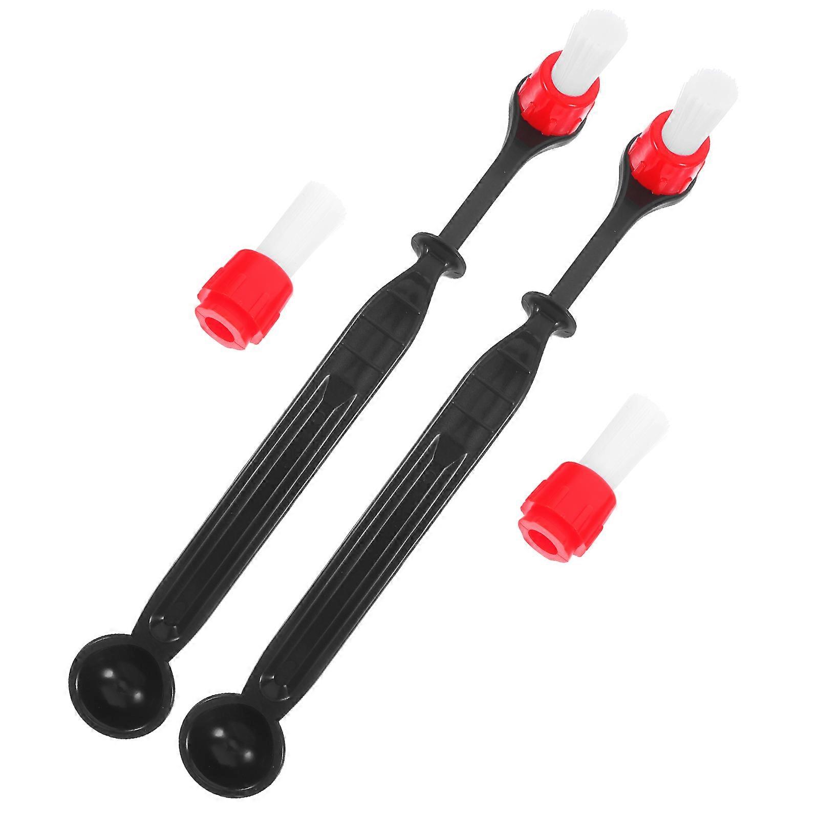Espresso Tools Coffee Machine Brush Kit for Cleaning 10Sets Black Nylon