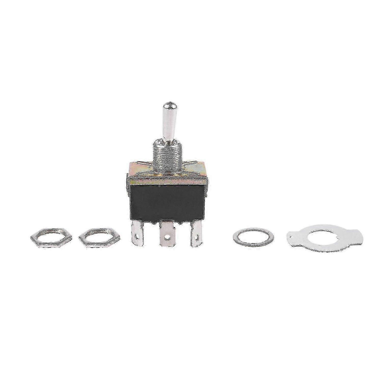 Ac 250v/10a 125v/15a Dpdt 3 Position On/off/on 6 Pins Toggle Switch Black+silver