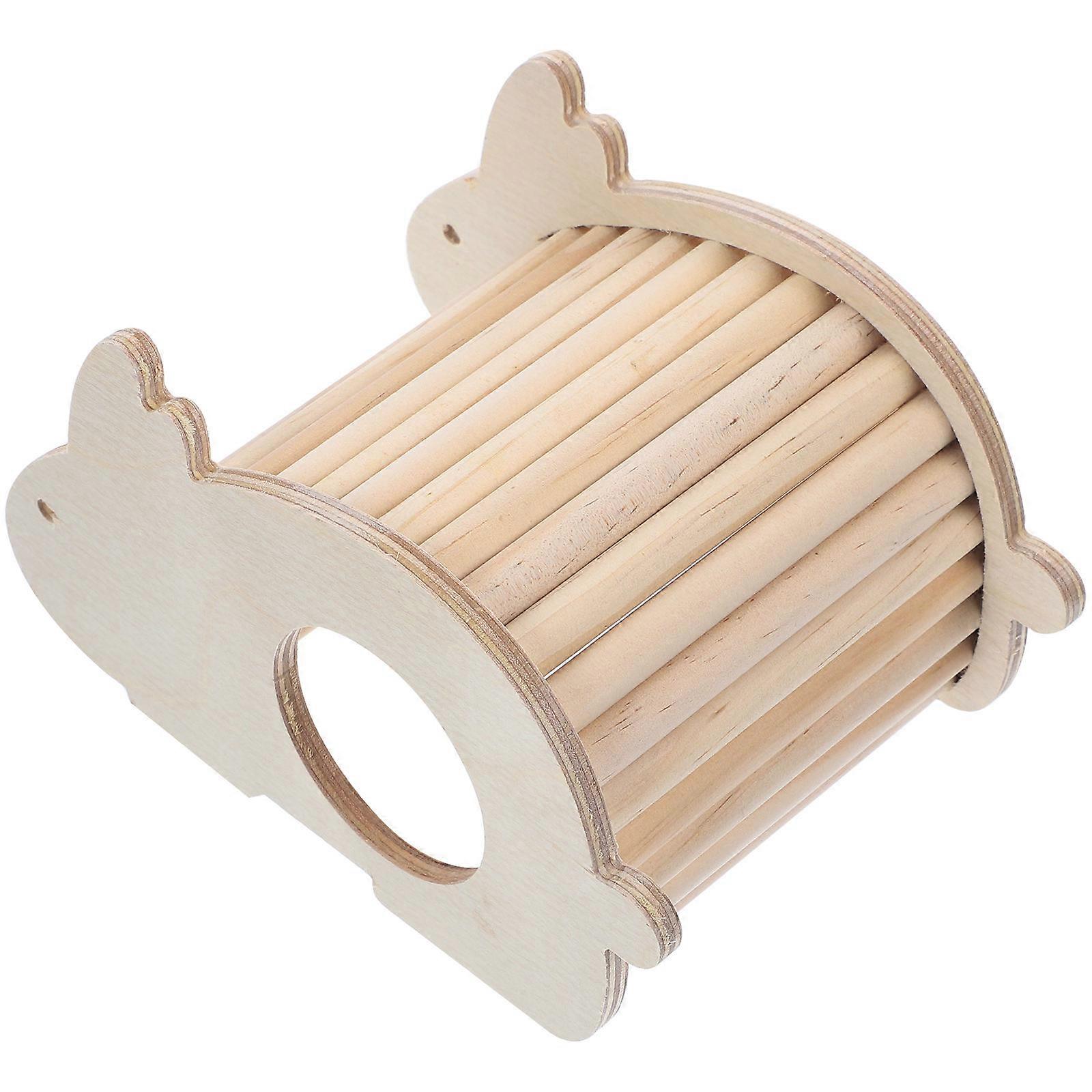 Hamster Hideout Nest Wooden House for Exercising 3Pcs Pets