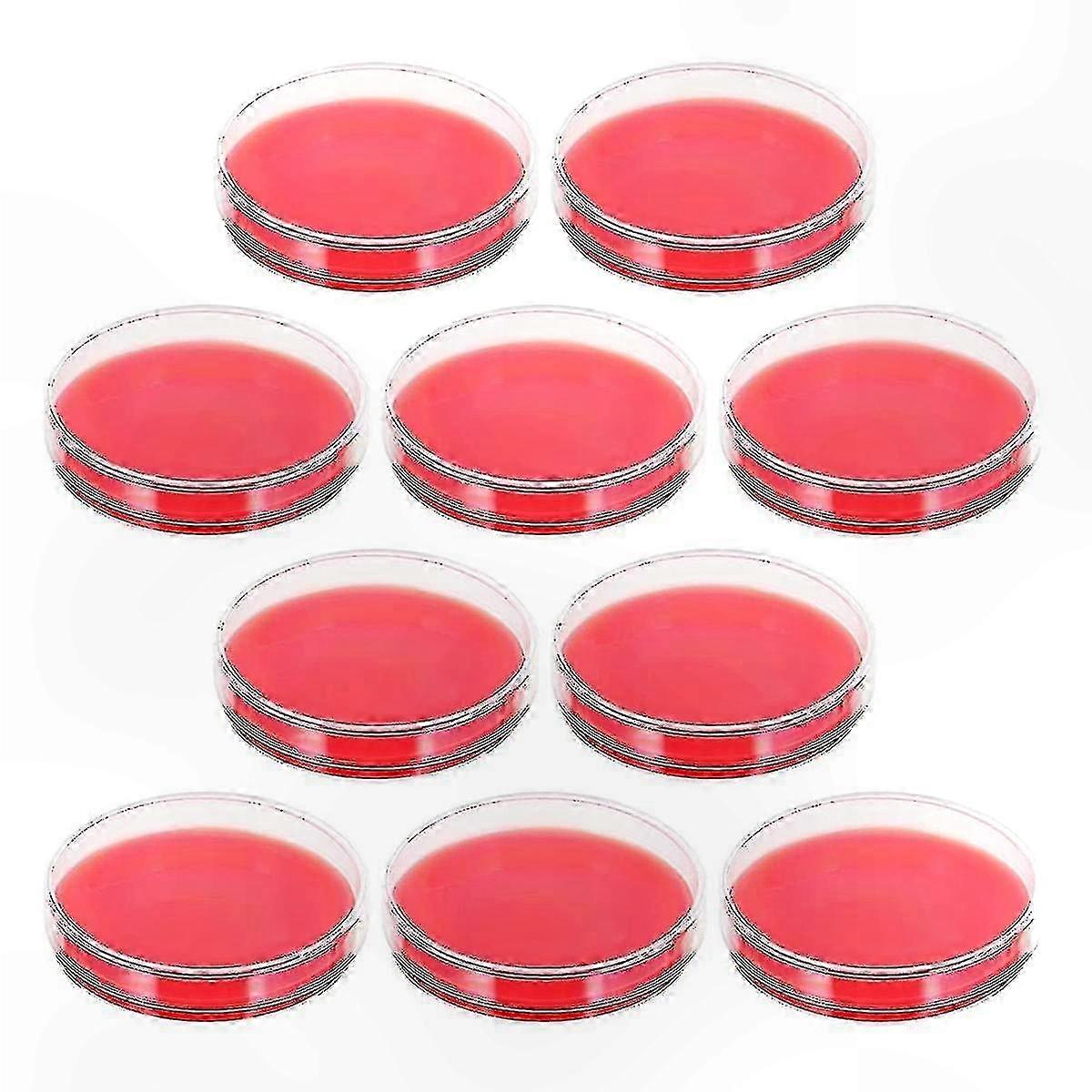 10-Pack Blood Agar Plates for Lab, Science Education, and Research Use