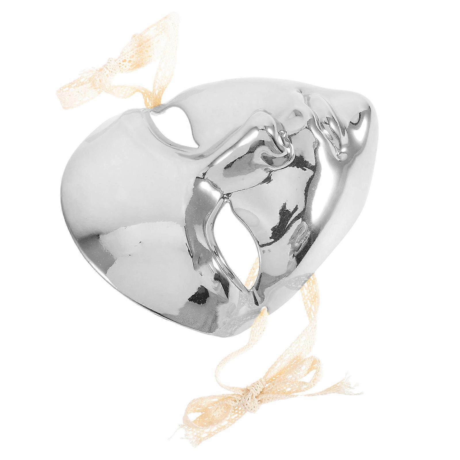 Silver Chic Masquerade Mask for Women with Elegant Design 3Pcs