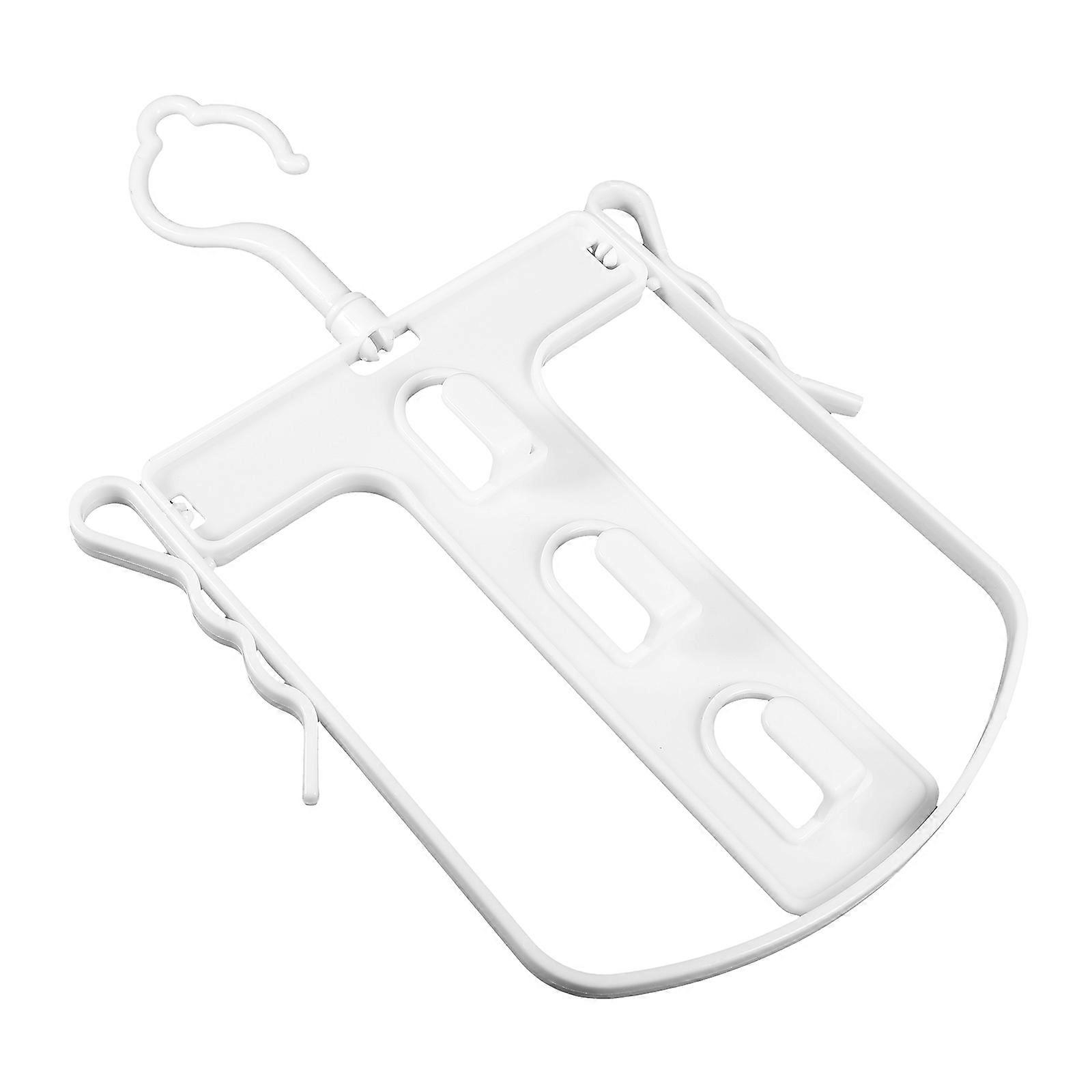 Foldable Plastic Hoodie Hanger for Clothes Hanging 8Pcs White Pack