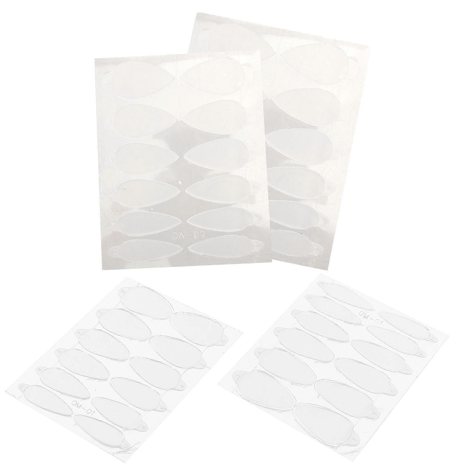 Manicure Nail Form Guide Sticker Transparent Acrylic 4 Sheets for Extension