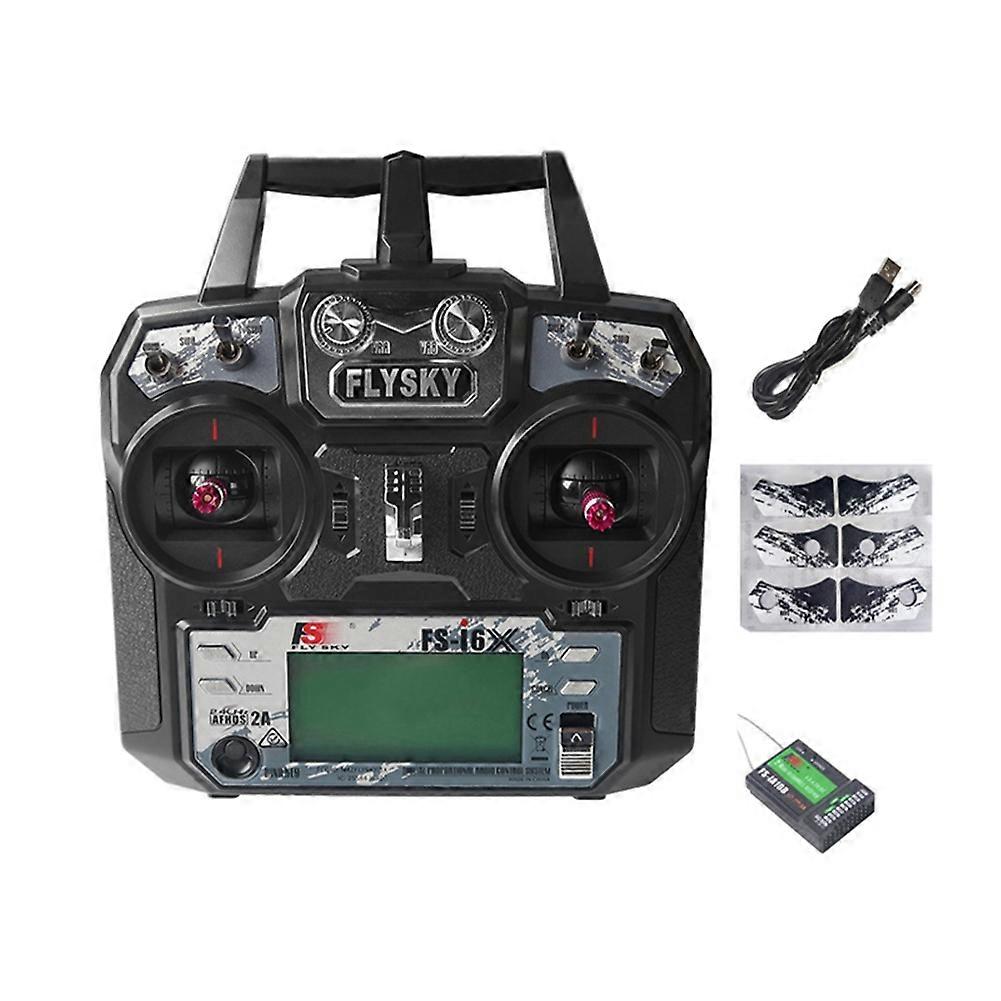 FLYSKY FS I6X Remote Control 10-Channel Transmitting IA10B Receiver for RC Aircraft UAVS Right