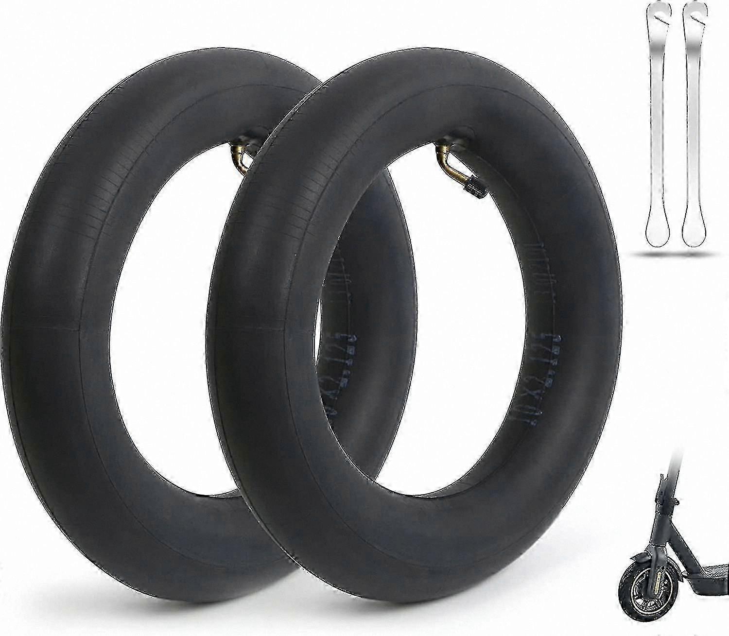 Bicycle Tire Inner Tubes, 2 Pack 10x2.125 Inch Rubber Replacement Tubes