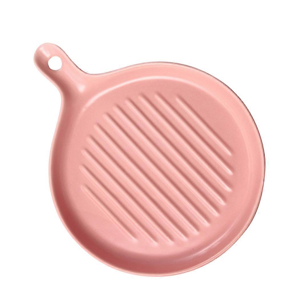Baking Plate With Ceramic Handle 2Pcs Features Modern Style Perfect For Hotel And Restaurant Baking Needs 23.5X18.5CM