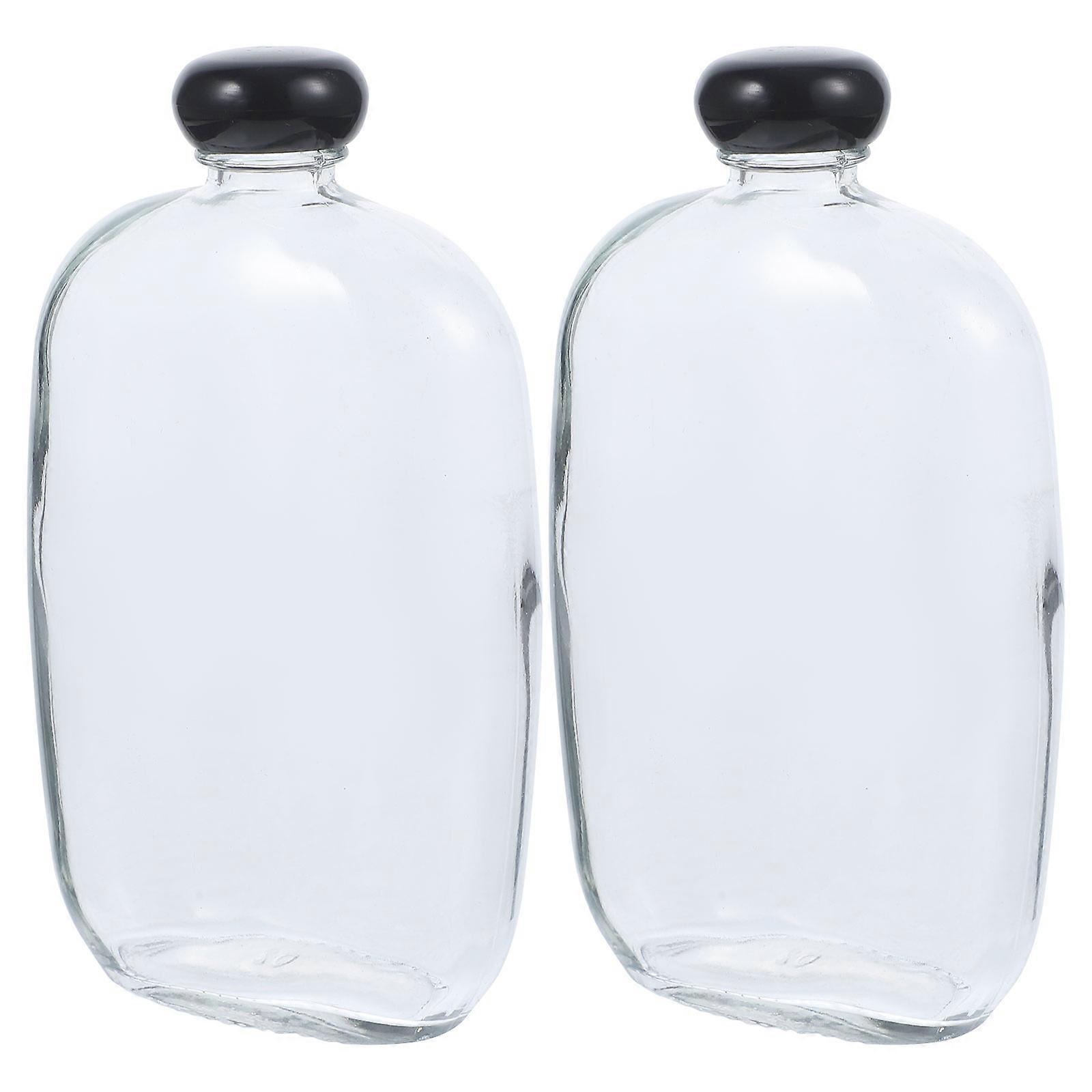 6Pcs Tiny Opening Glass Storage Jar Ideal For Craft Projects Perfect Gift Packaging With Leak-Proof Lid Design