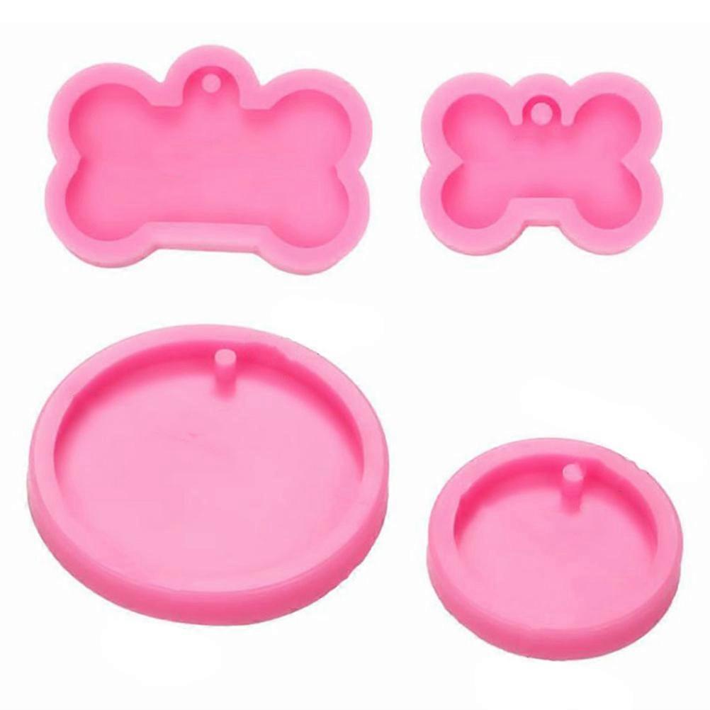 Bone Keychain Mold Silicone for Cake Making Dog Bones 12Pcs