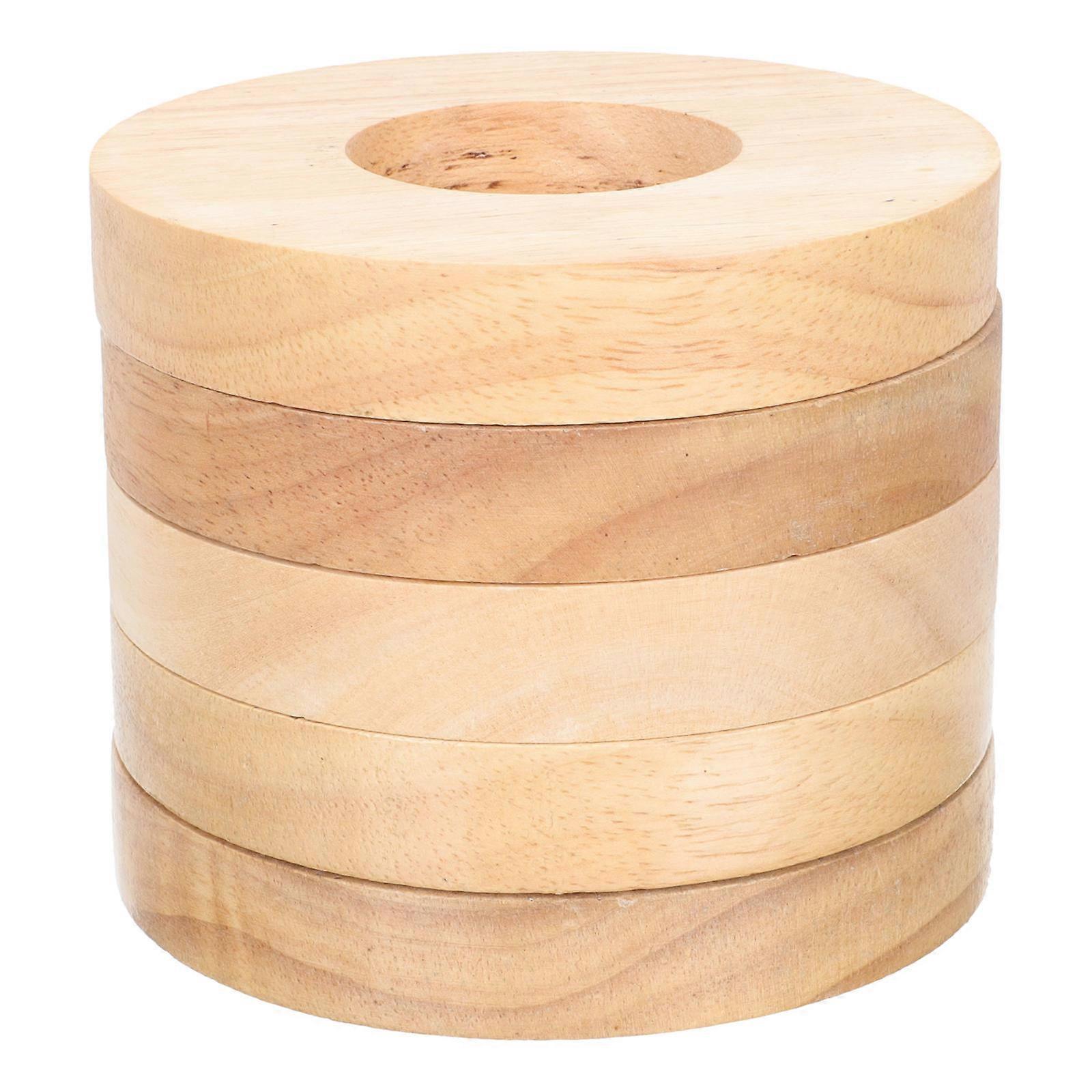 Wooden Round Lamp Base for Night Lamp Table 10Pcs