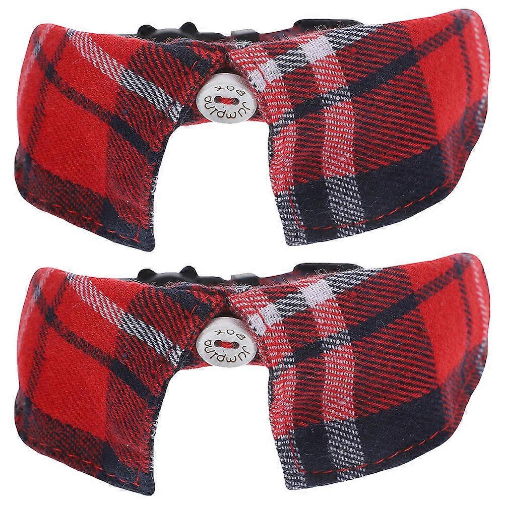 Safety Pet Collar With Bell Featuring Plaid Pattern Ideal For Cat Owners And Small Pets Adjustable Design 4Pcs