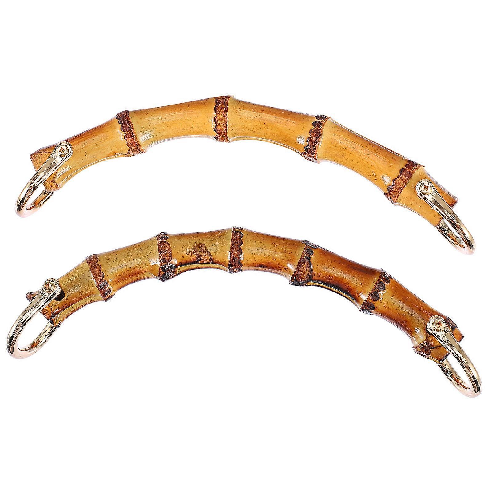 Handles For Making Purse Diy Handbag Accessories Creative Joint Handles Chocolate Simple And Elegant Design 2Pcs