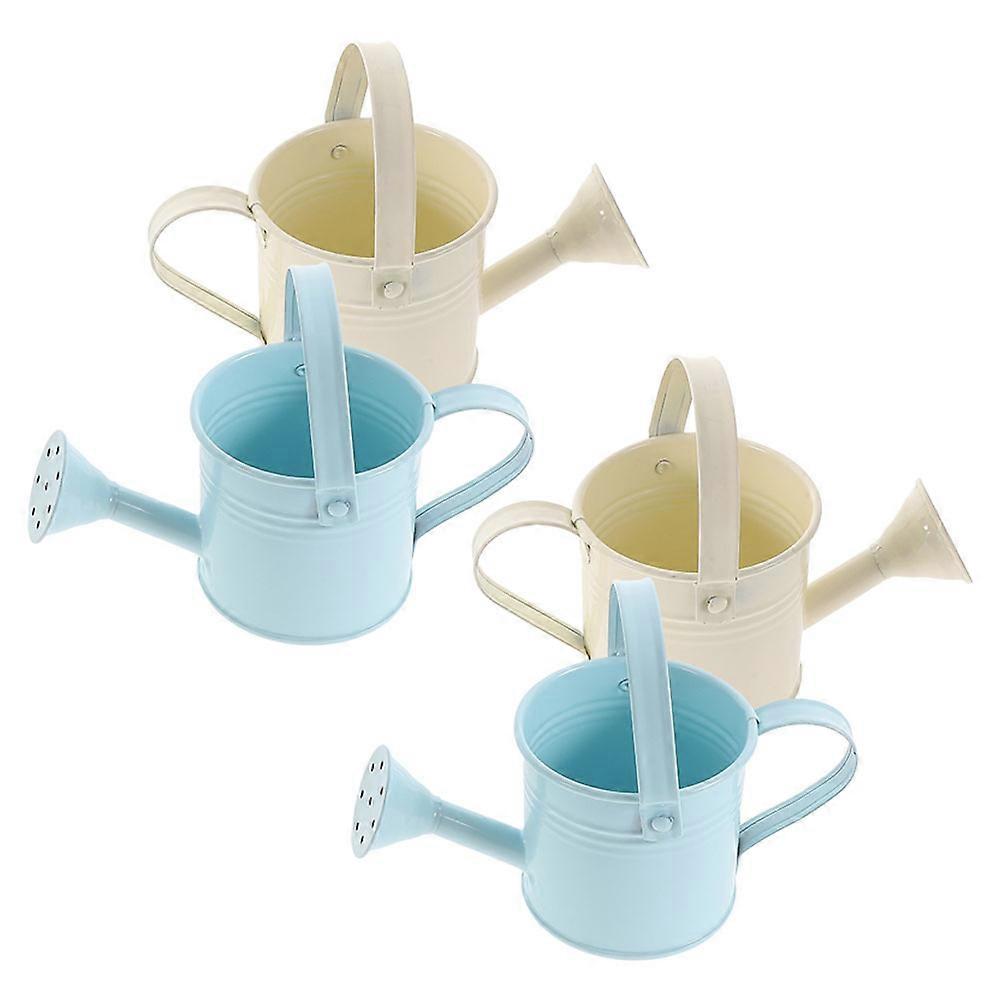 Assorted Color Metal Watering Can for Gardening Use 8Pcs Kids Bucket