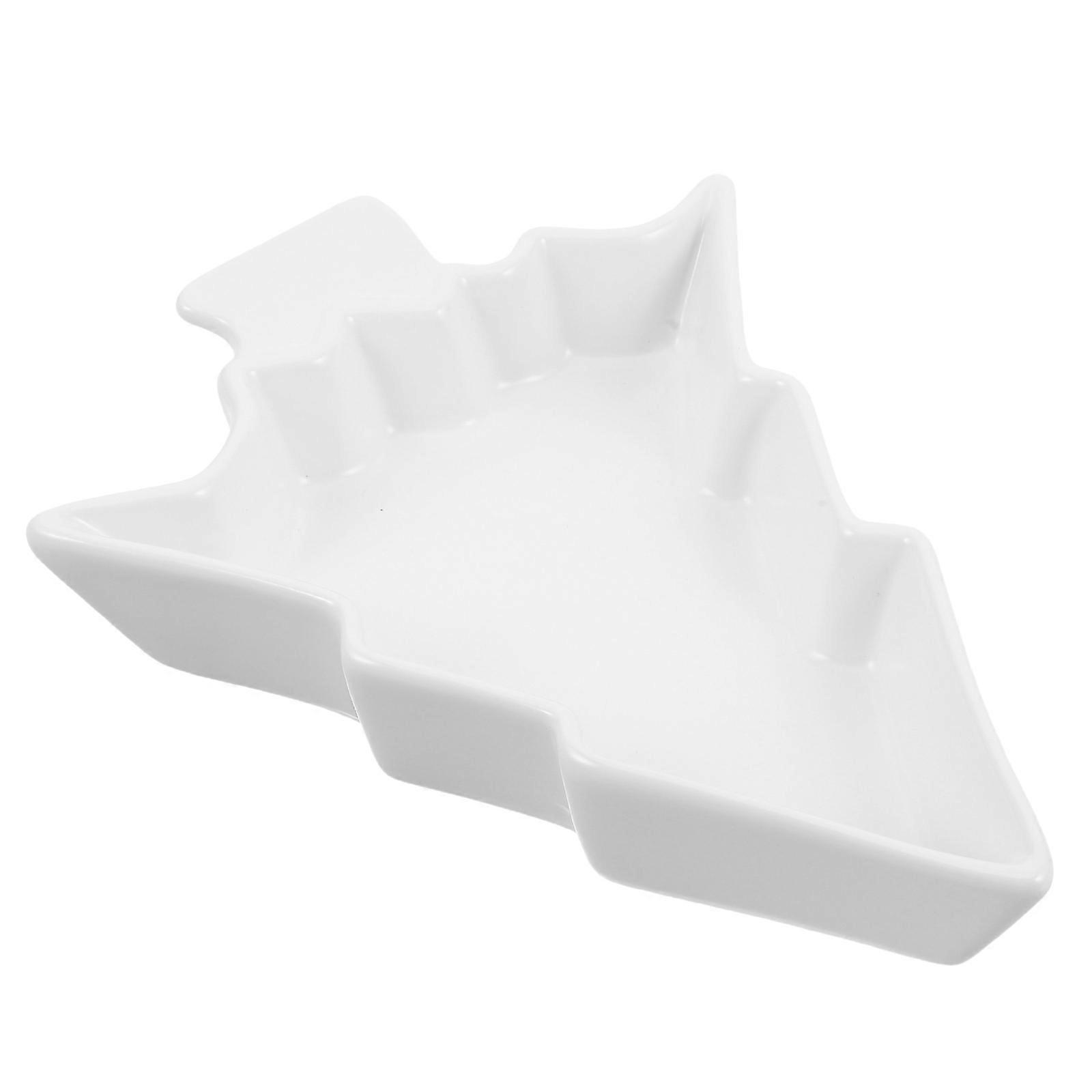 Christmas Tree Serving Tray Serving 4Pcs Holiday Party Treats