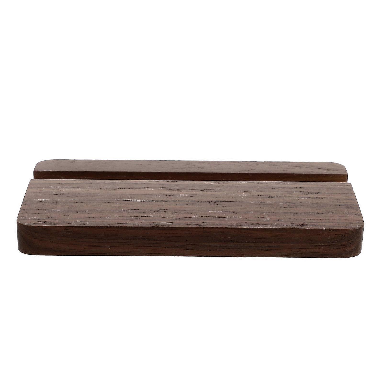 Stable Phone And Tablet Rack For Home Office Use Featuring Brown Walnut Material 2Pcs Live Streaming Support