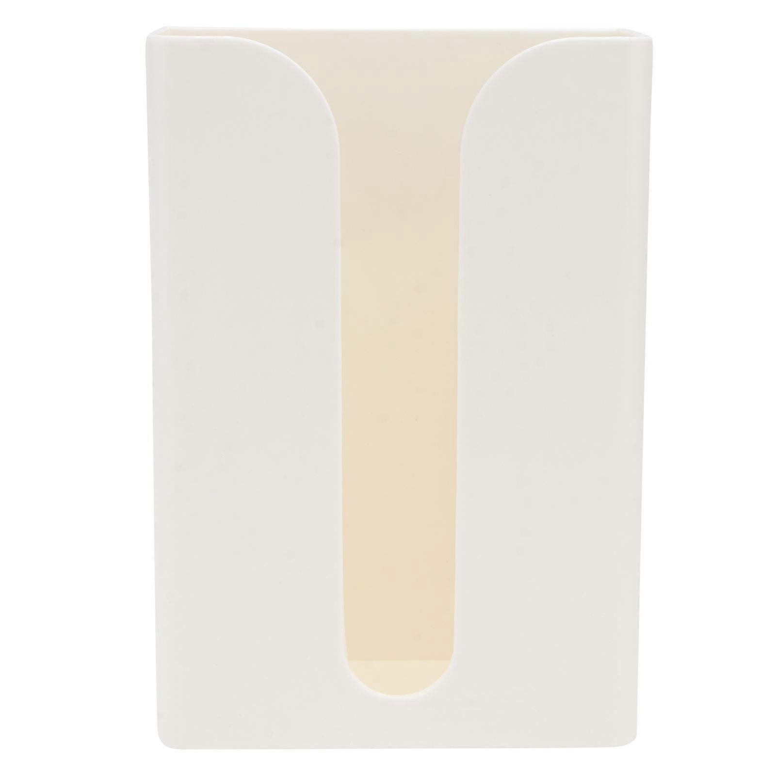 Wall-Mounted Tissue Holder Tissue Box for Home Storage 2Pcs White