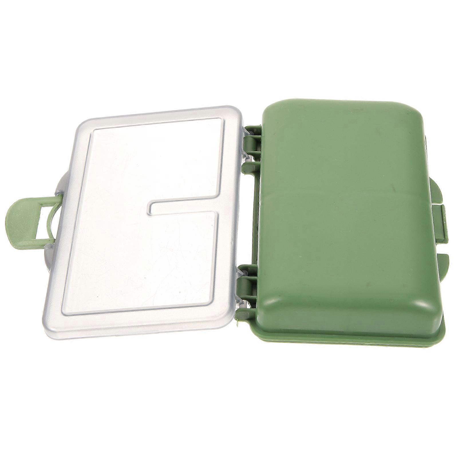 Fishing Tackle Organizer Storage Box For Fishing Enthusiasts With Durable PP Material In Green 1Pack