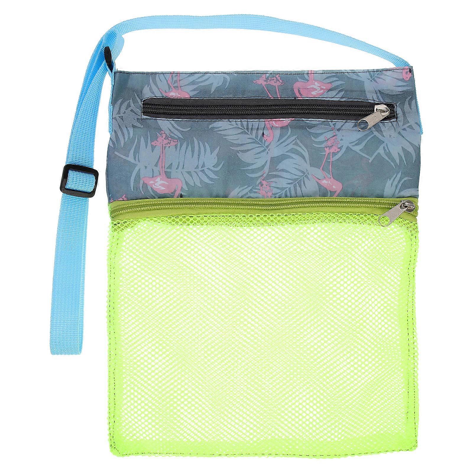 Multi-Function Mesh Bag for Storage with 4Pcs Portable Beach Bags