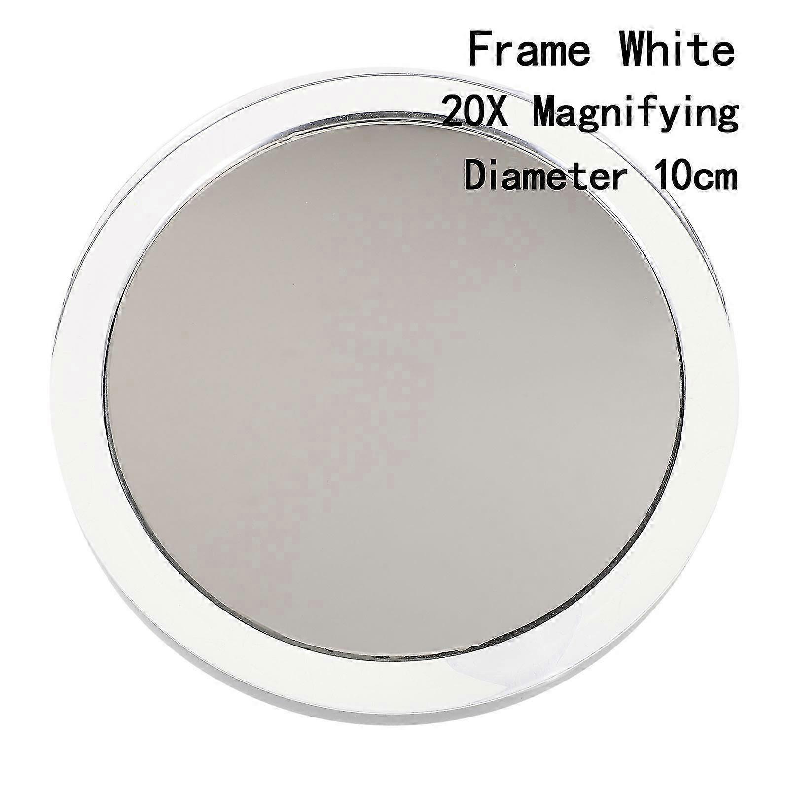 Luxora High Magnification Bathroom Mirror Flexible Makeup Mirror 20x Magnifying Mirror With 3 Suction Cups Cosmetics Tools Round Mirror