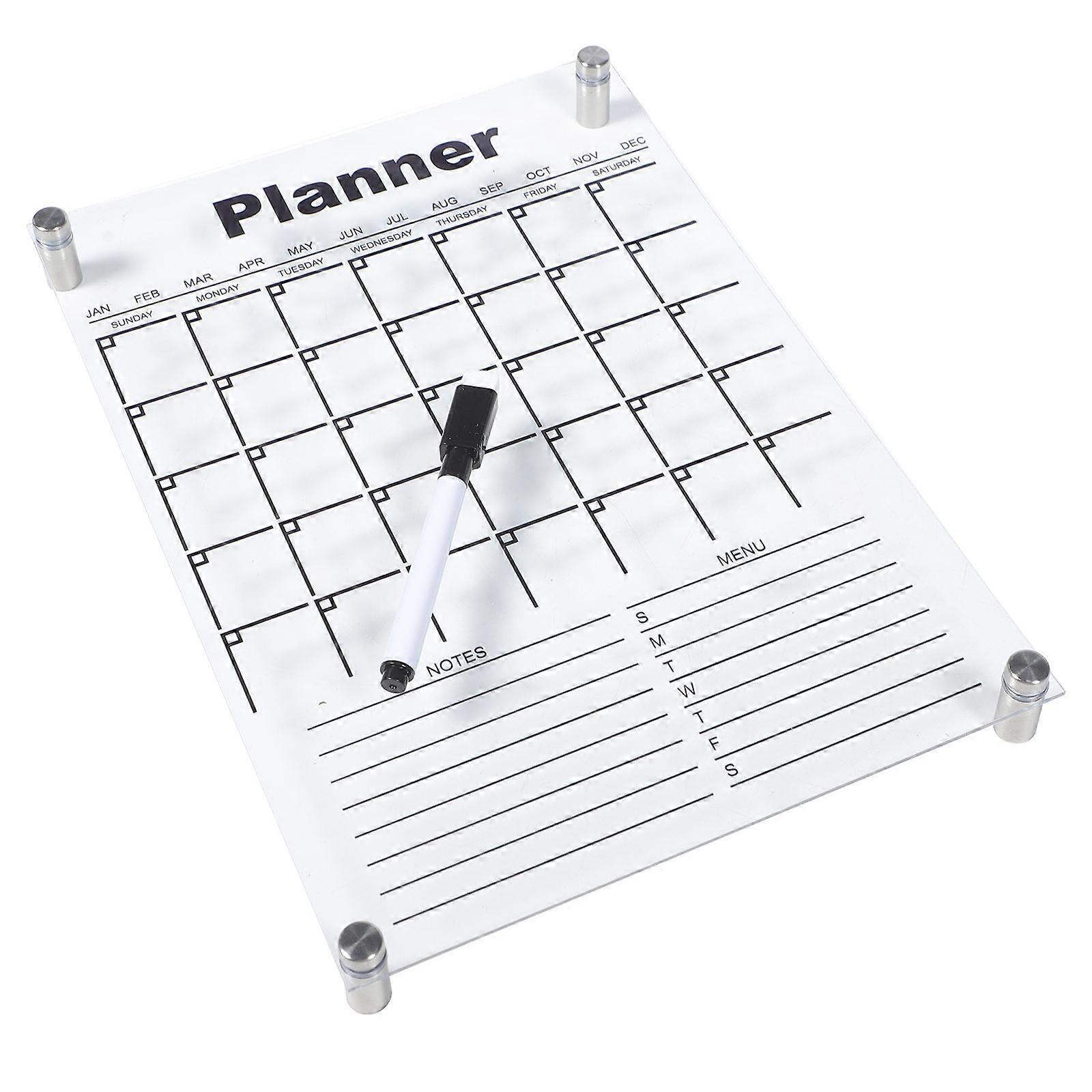 Memo Board For School Use 29.7X21CM Transparent Desktop Decoration Convenient To Write 3 Sets