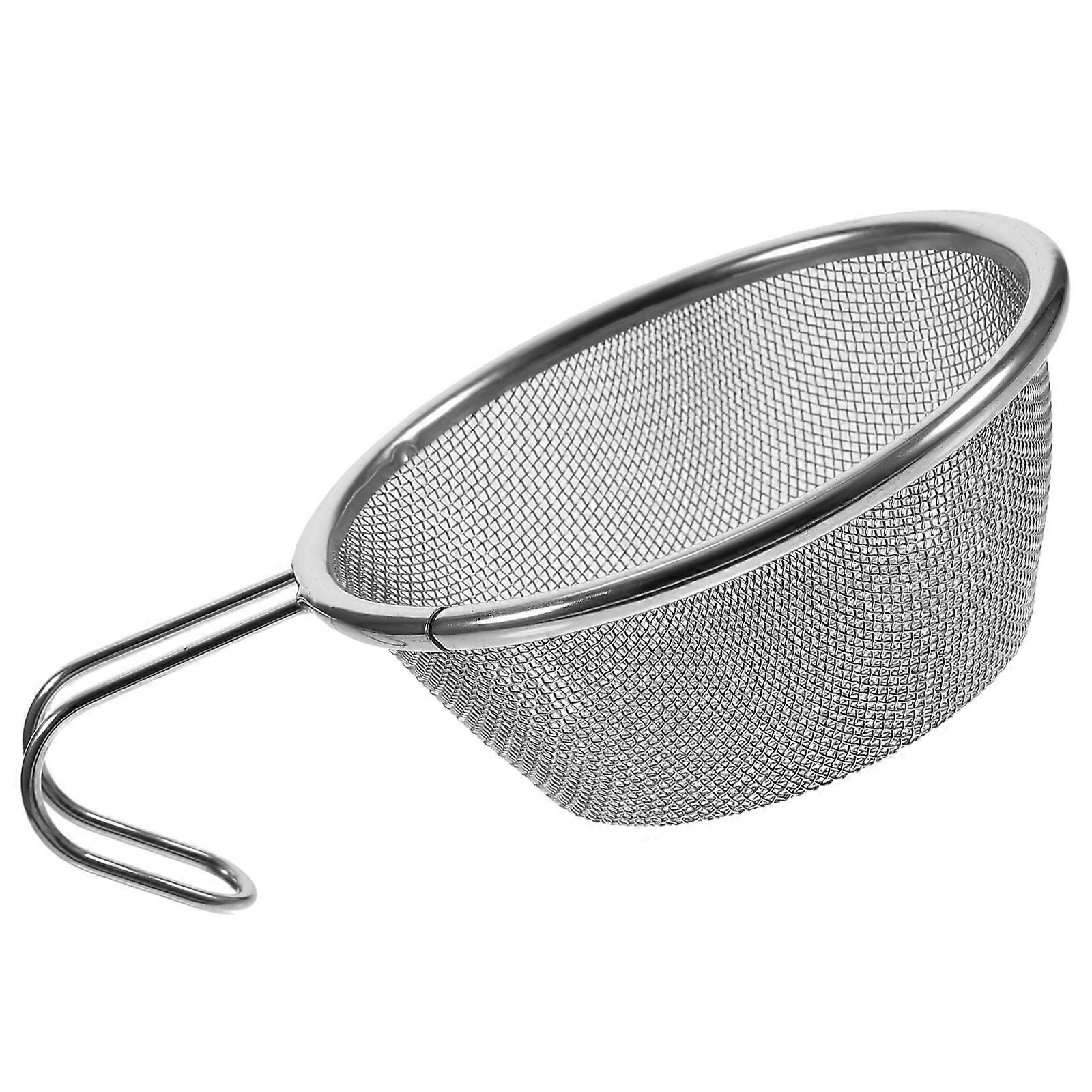 Juice Straining Spoon 4Pcs Rectangular Kitchen Tool For Campers 17X12CM Durable Silver Filtering Device