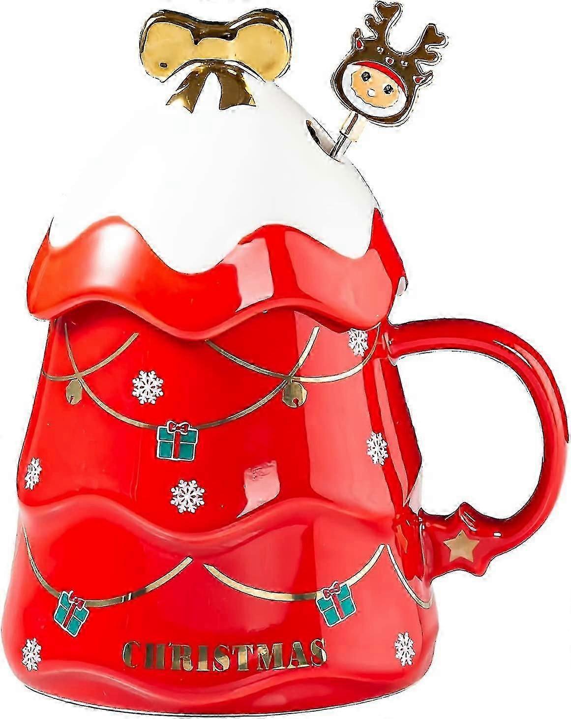 Creative Christmas Ceramic Mug 1 Piece Red Cs