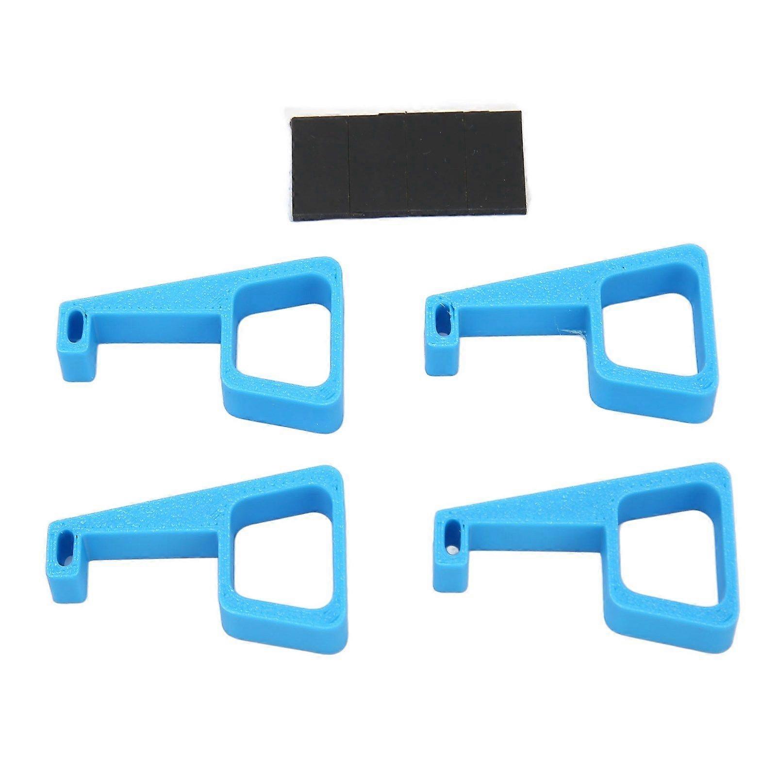 4pcs Game Console Horizontal Holder Prevent Slip Cooling Feet Console Heightening Bracket for PS4 Pro Blue