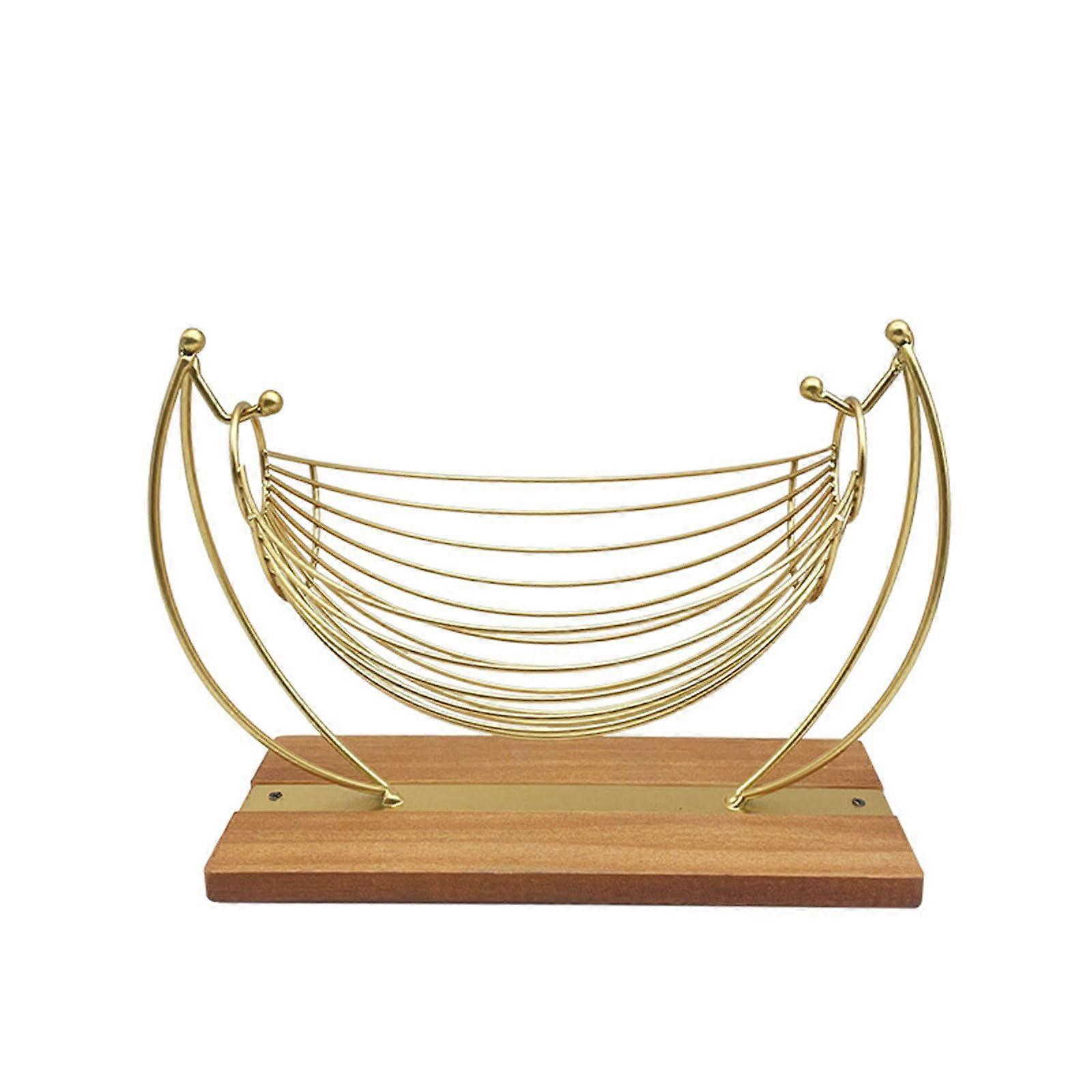 Coffee Storage Rack for Counter, Ventilated Pods Holder Organizer, Sturdy Golden Basket for Coffee Pods, Kitchen Storage Solution