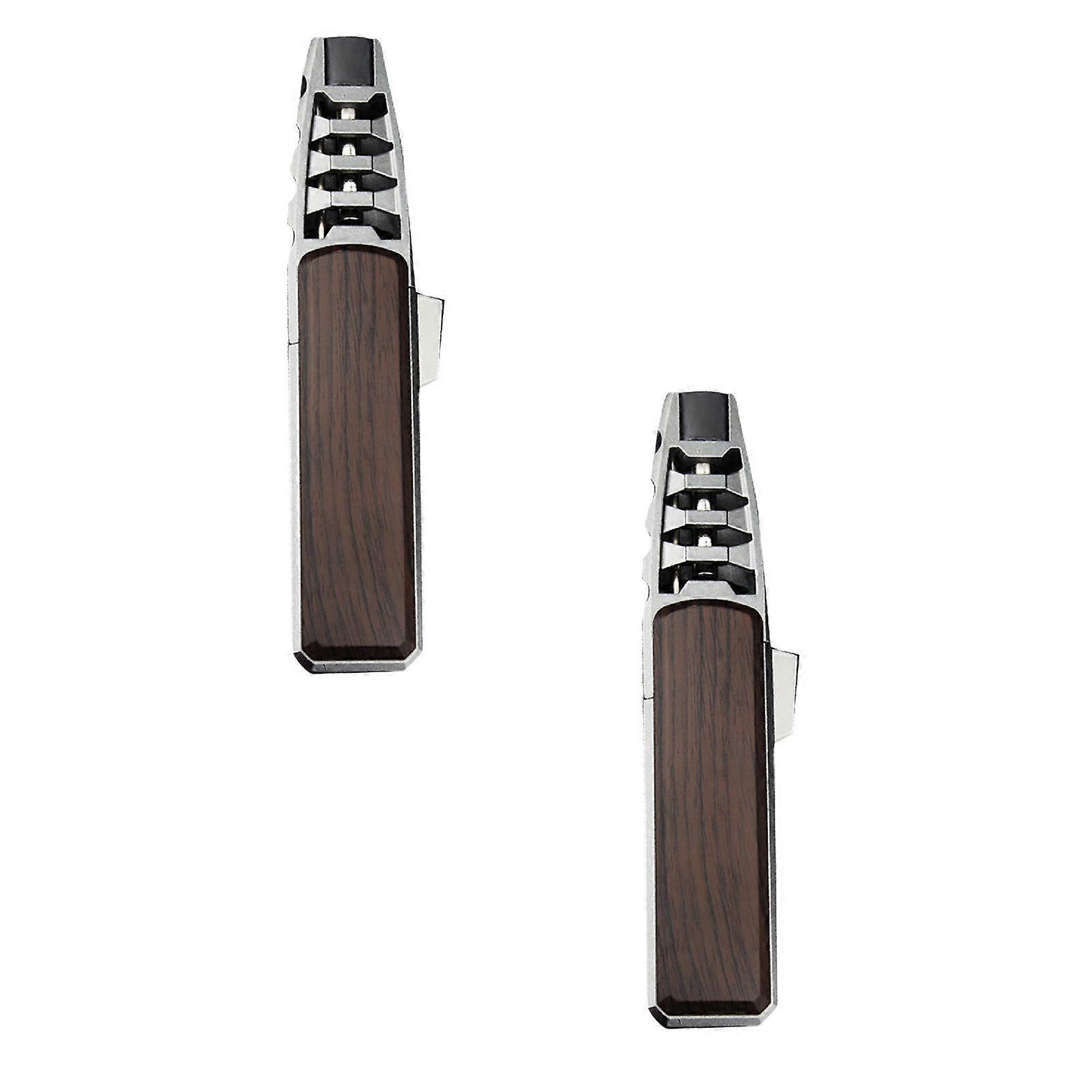 Brightfire Torch Windproof Straight Torch Blue Flame Turbine Fire Torch Black Torch Refillable *2PCS