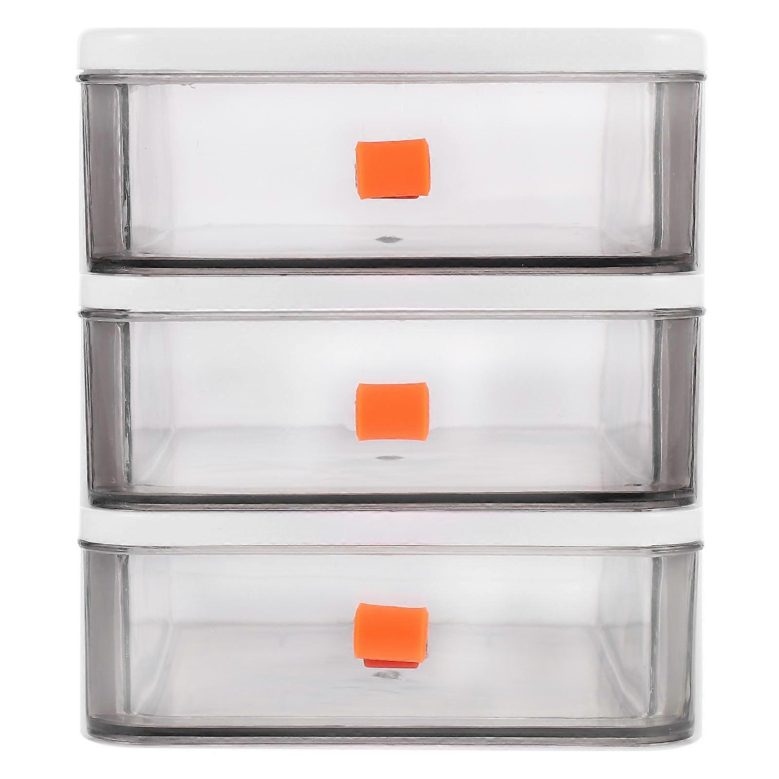 Desktop Storage Box Stationary Organizer for Storage 4Pcs White Office Use