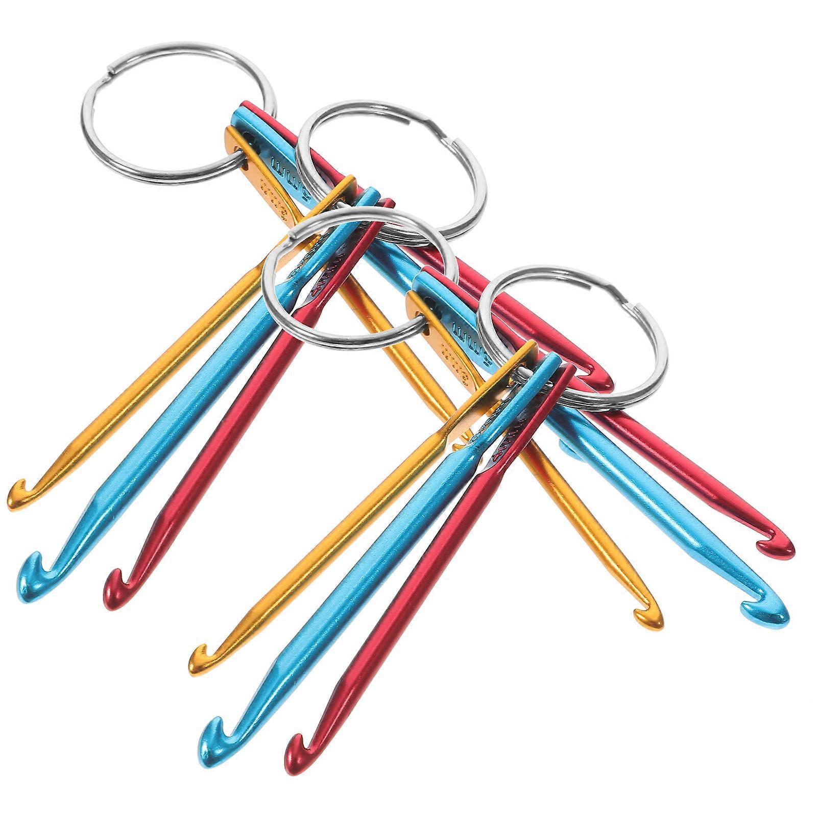 Aluminum Crochet Hook Knitting Needles for Knitting 16Pcs Multi