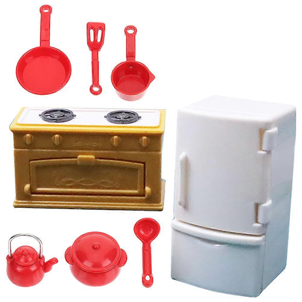 Miniature Kitchen Accessories Mini House Kitchenware for Playing 5Sets