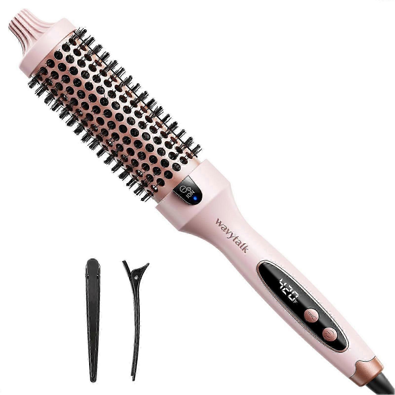 1.5 inch Thermal Ionic Curling Iron Brush for a Blowout Look & Volumizing, with 5 Heat Settings
