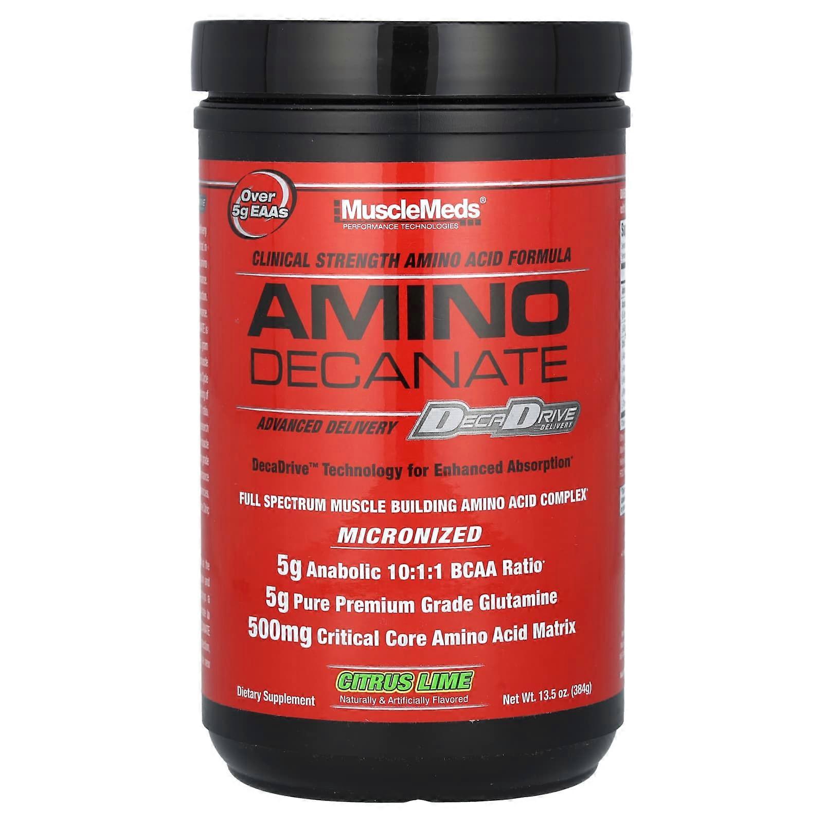 Amino Decanate, Citrus Lime, 13.5 oz (384 g)