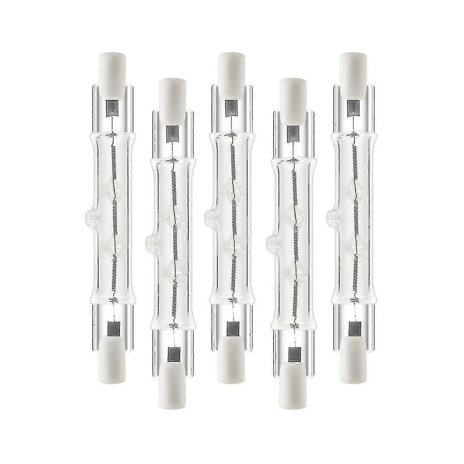 5パックR7s 118mm 300w 230v、r7sハロゲンリニア電球、建設用調光可能ハロゲンランプWo、HW