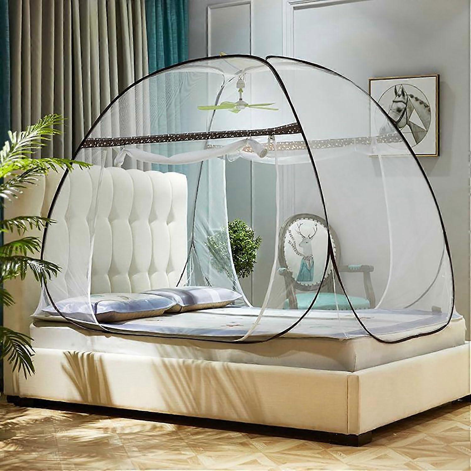 Pop Up Mosquito Net Tent For Bed Portable Travel Net With Net Bottom Foldable
