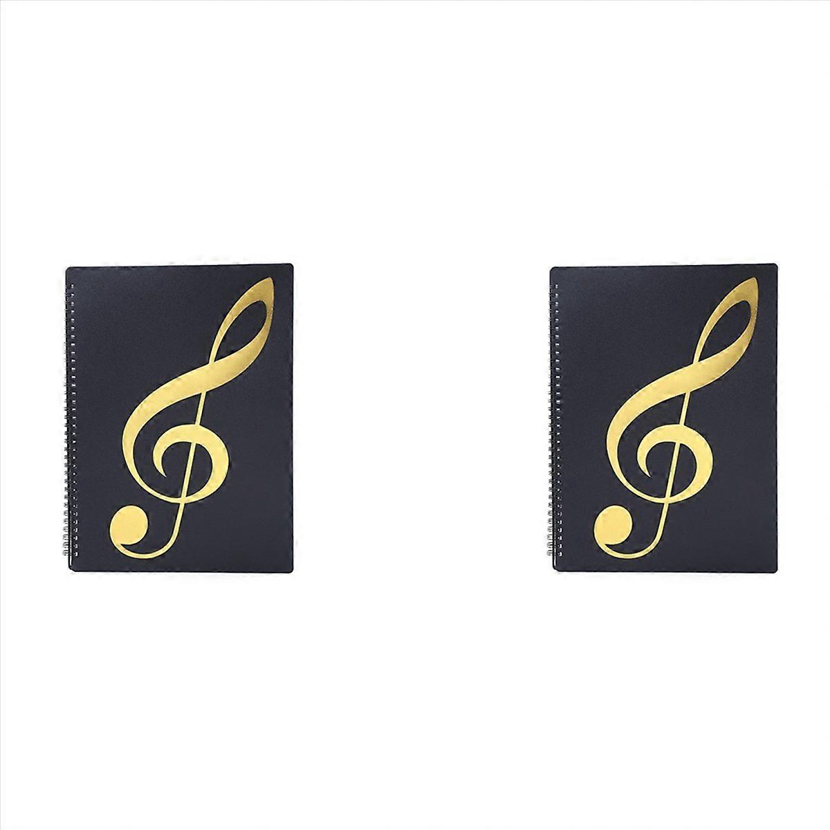 Sheet Music Folder, 60 Pages, Sheet Music/Holder, (Black)