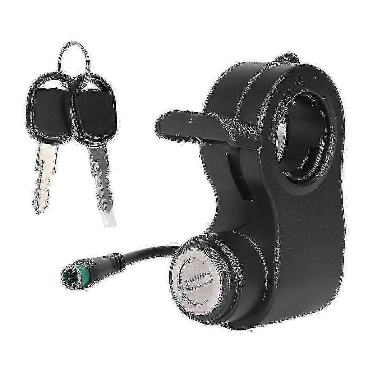 Electric Scooter Ignition Lock for Kukirin G2 Max 5-Pin Integrated Throttle Switch Lock with Key Edition 0923