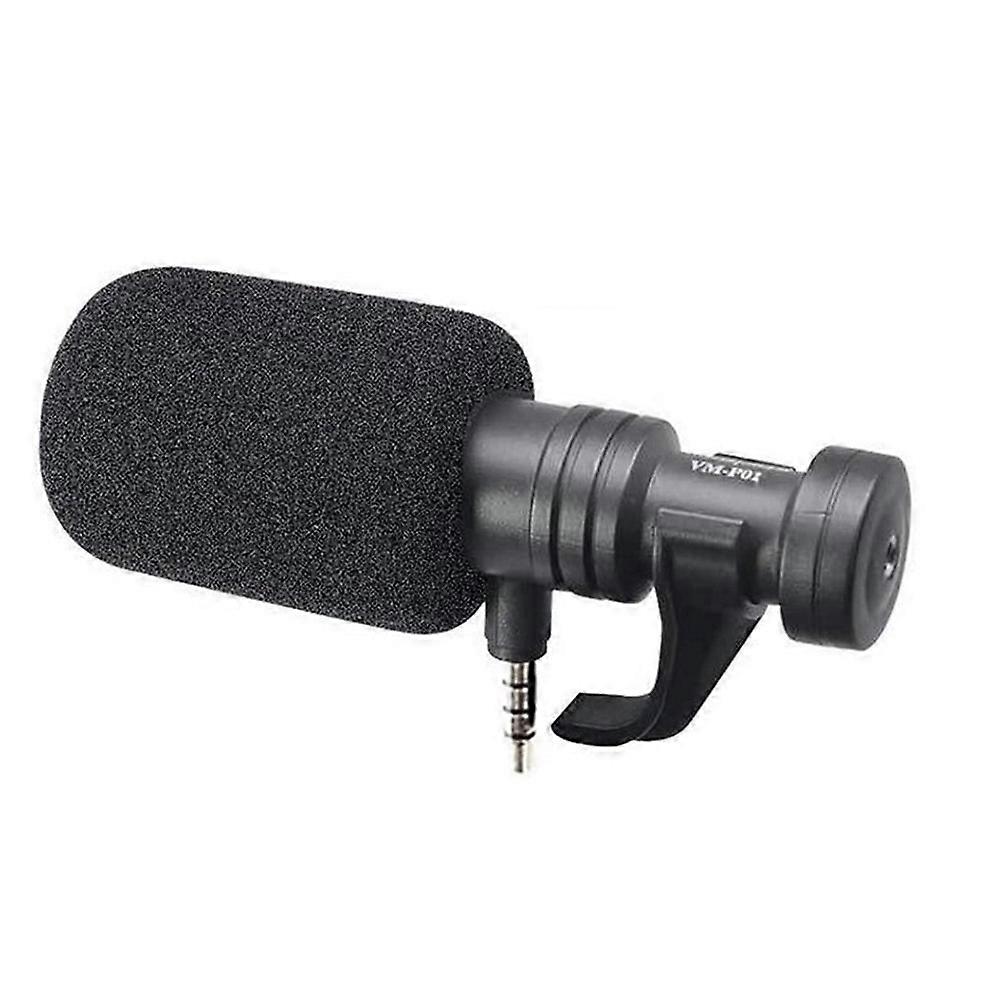 3.5mm Compact Cardioid Mini Microphone, Phone Recording Microphone Noise Reduction Small Microphone Vlog Live Broadcast
