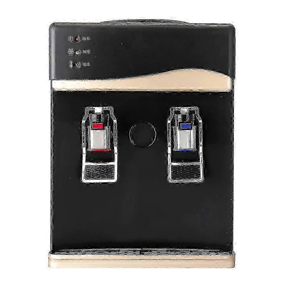 Sort Gylden 220V 550W Mini Husholdning Elektrisk Desktop Varmt / Koldt Drikkevand Dispenser