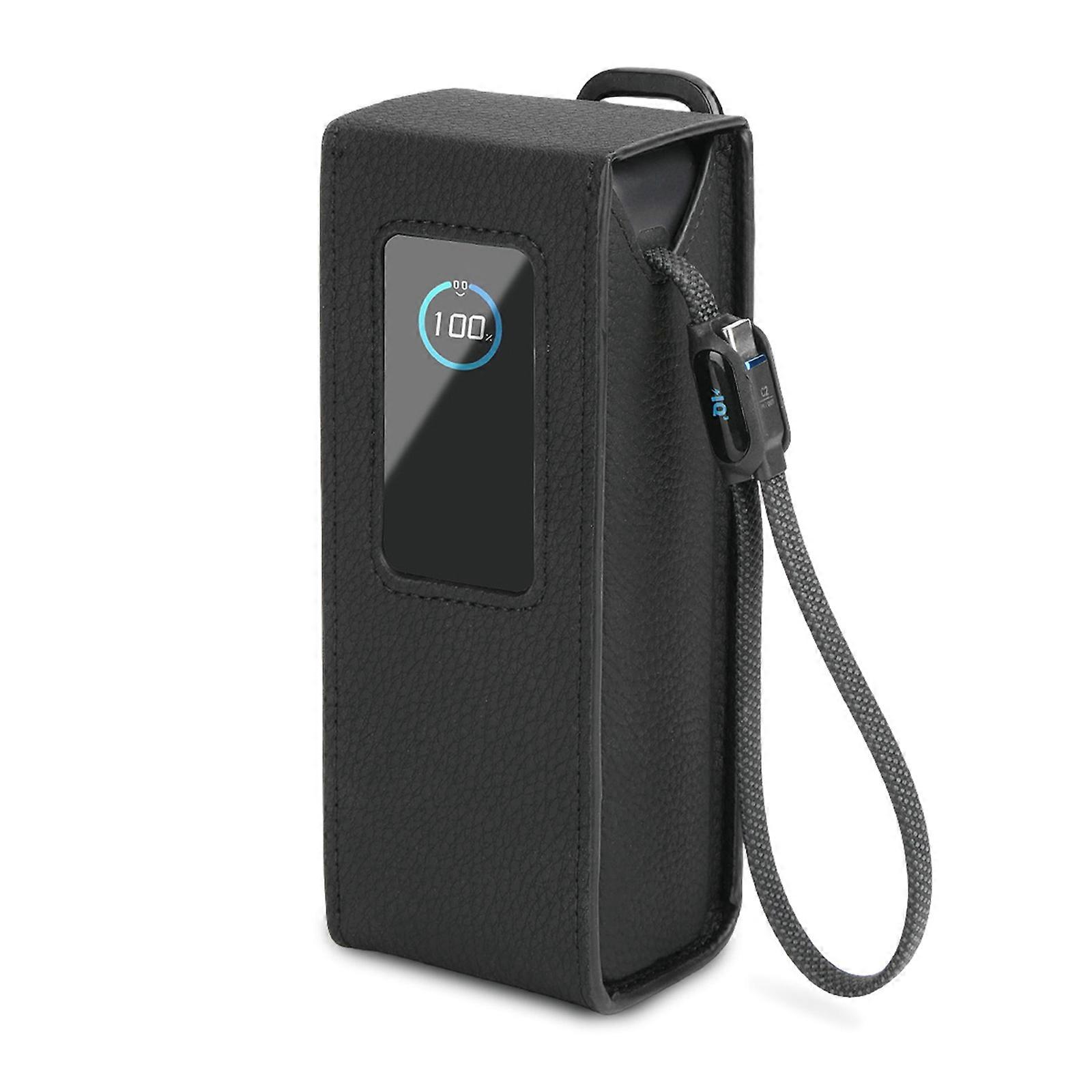 Thickened PU Travel Organiser Bag Compatible for 165W Laptop Mobile Power With Quickly Access TPU Display Window Multicolor