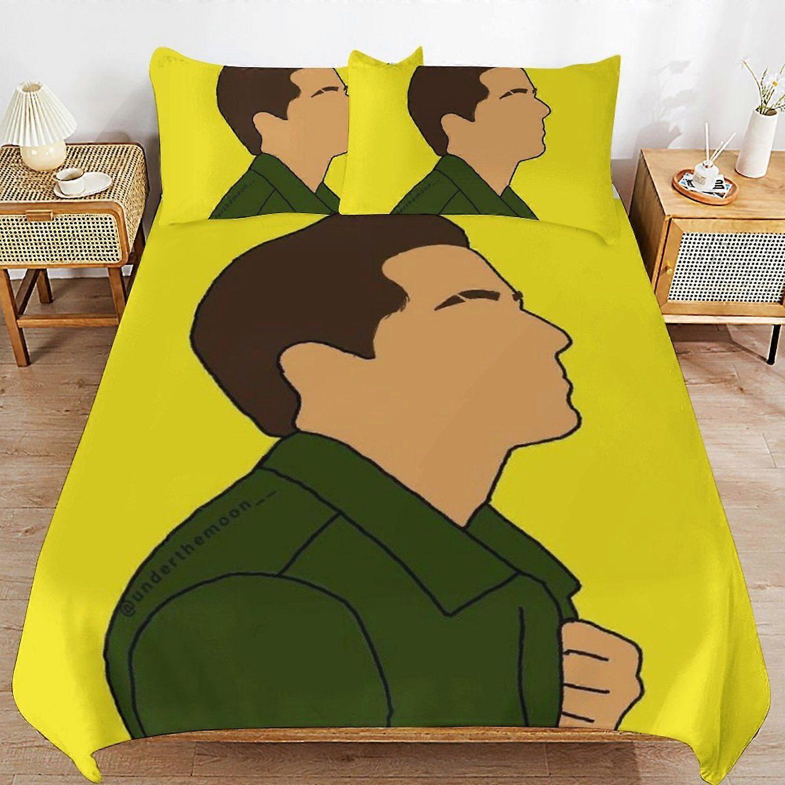 u557 Charlie Puth Long Thread Comfort Soft Zipper Closure Functional Fit Bedding Duvet Cover Sets for Restful Sleep n557