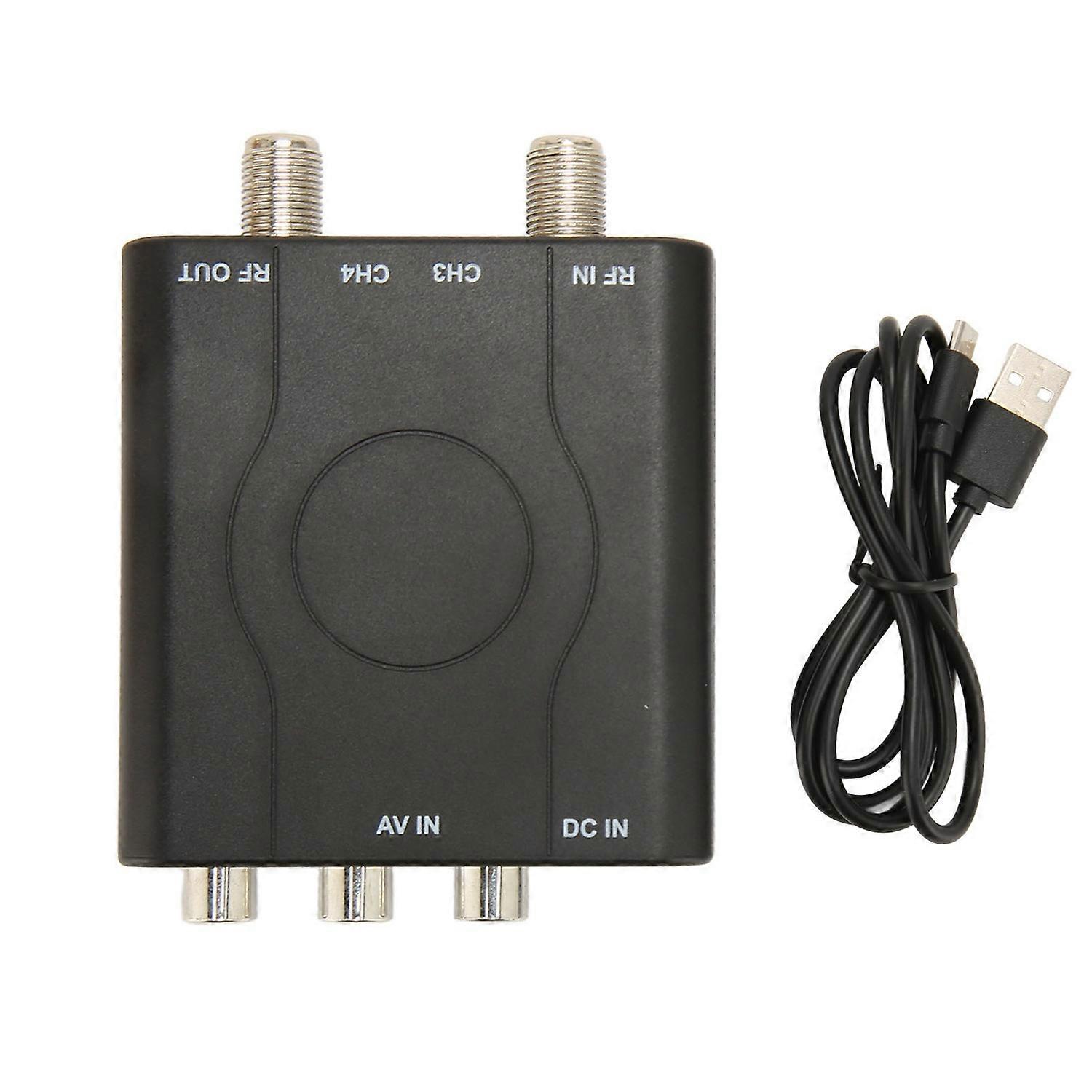 M61A RF Modulator Professional Supports NTSC Formats Video Sound HD RF Modulator for American Region