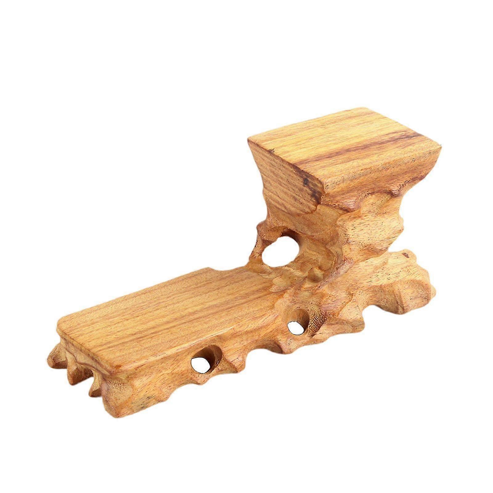 Retro Wooden Base Flowerpot Base Stable Solid Wood Artware Holder Home Decor Rectangle