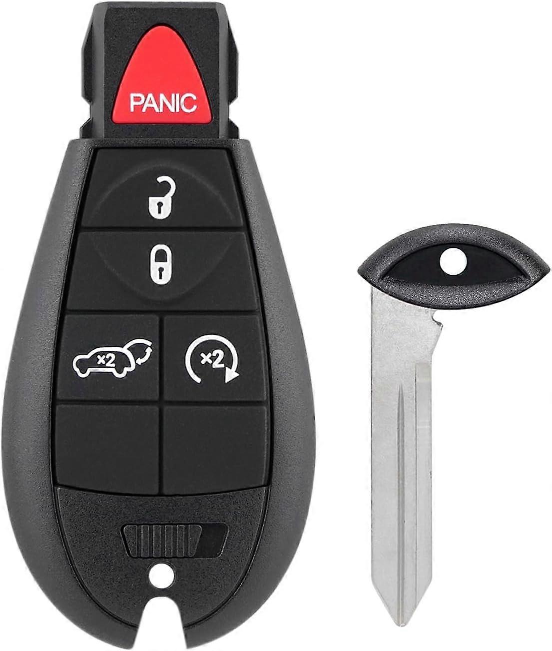for Jeep Cherokee Replacement Remote Key Car Key Fob Fit for 2014 2015 2016 2017 2018 2019 Jeep Cherokee Keyless Entry Remote Fob GQ4-53T, 5-Btn