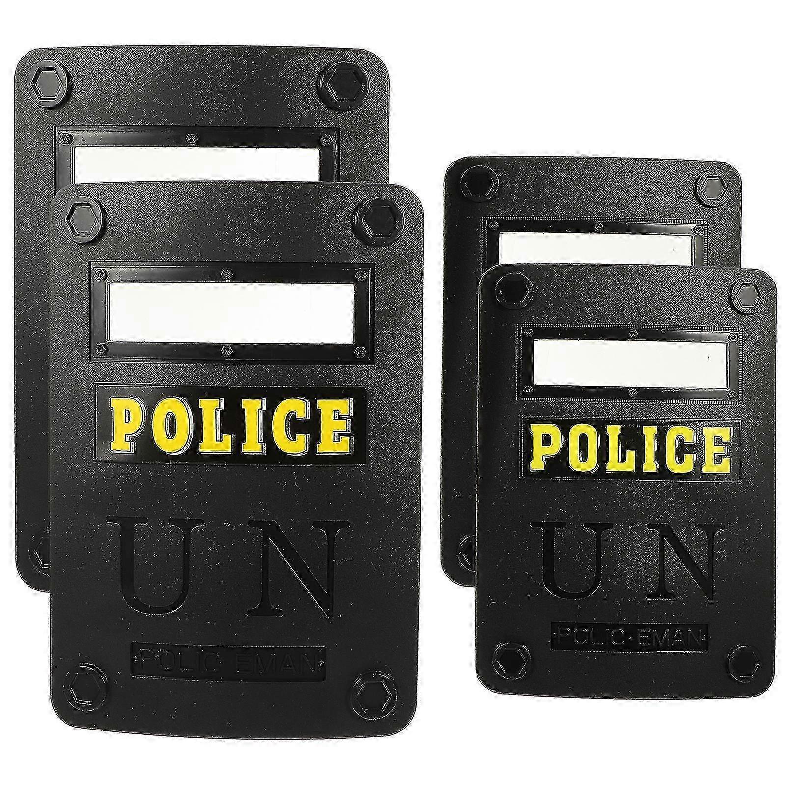 4pcs Reusable Plastic Shield Toy Simulation Policeman Props Playthings for Kids Boy