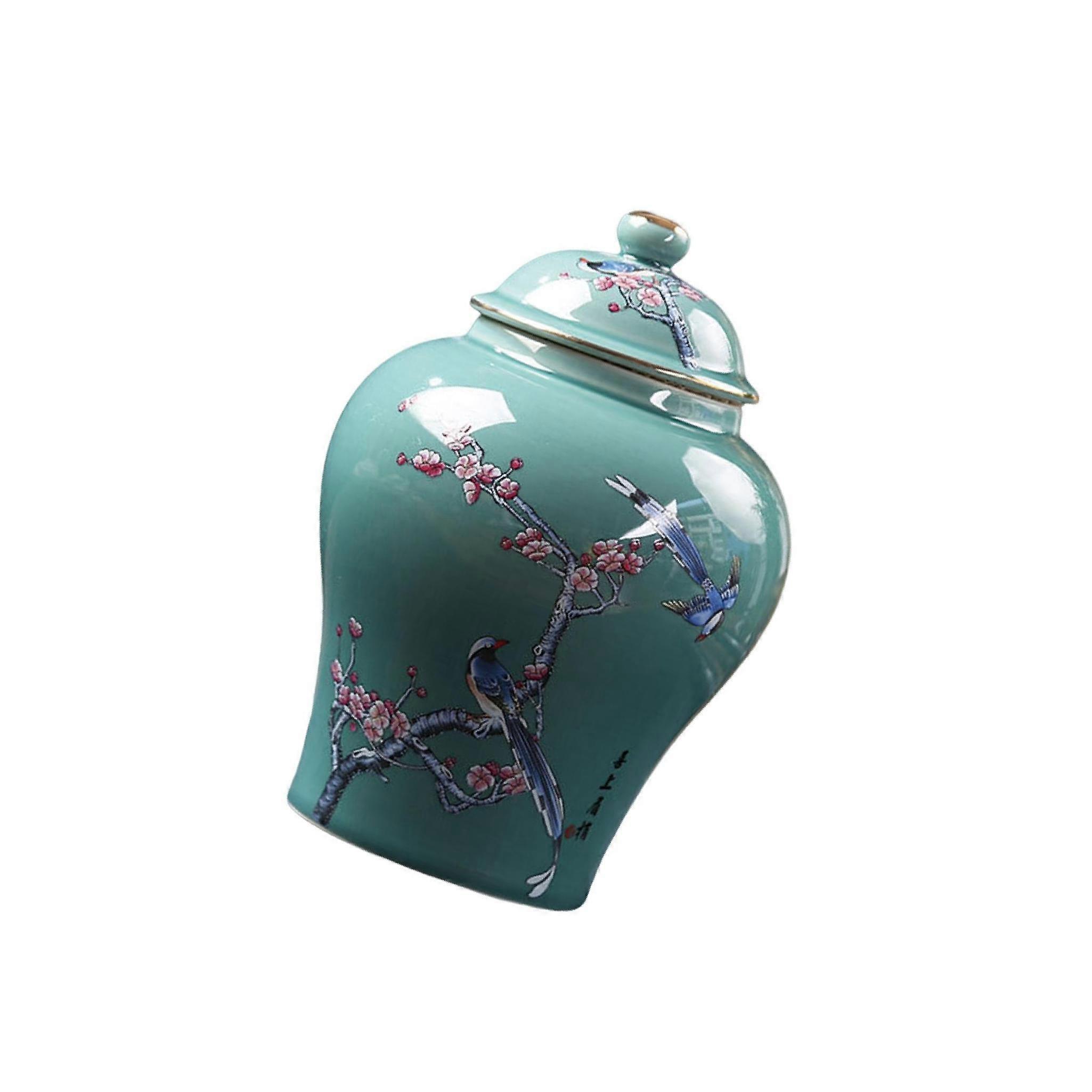 Modern Flower Vase Tea Tin Display Candy Jar Ceramic Ginger Jar