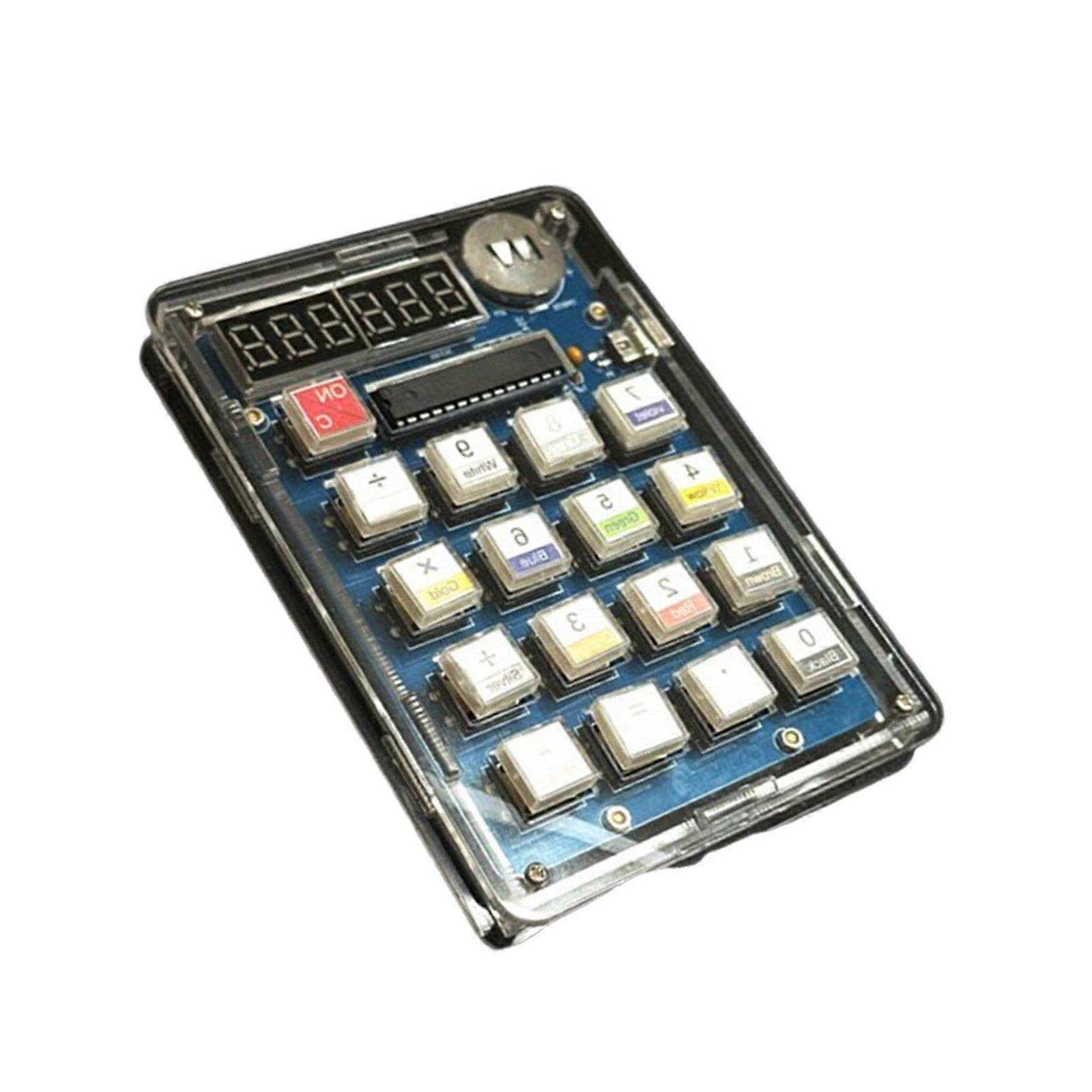 LED Display Calculator Making Electronic Kit MCU DIY Soldering Practice Project